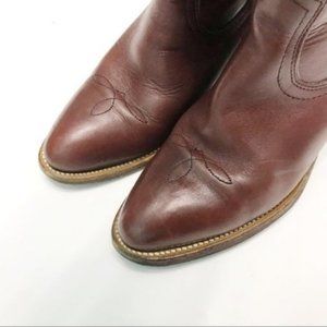 frye | vintage western red brown cowgirl boot 6.5